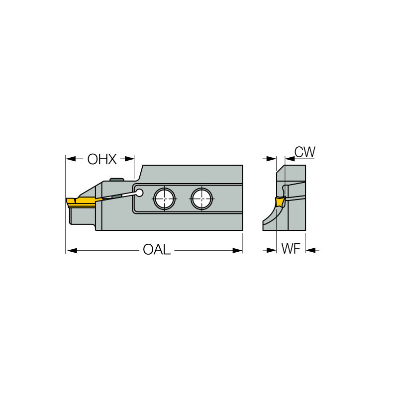 HGAER/L-3 : Adapters for External Facing Along Shafts - Big-tools Industrial Supply Tools for Metal Cutting