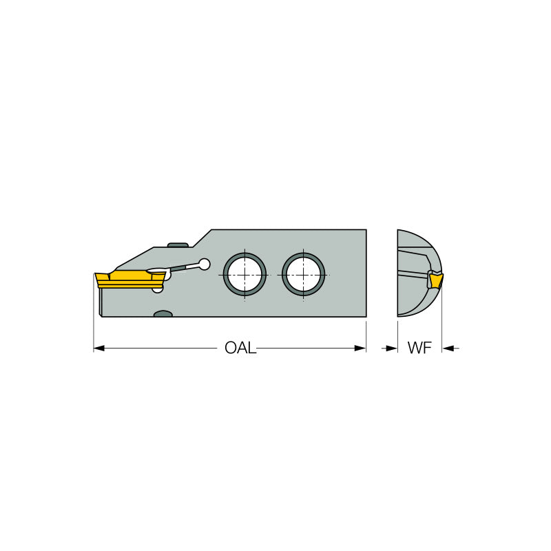 HGAIR/L-3 : Adapters for Internal Face Grooving and Turning - Big-tools Industrial Supply Tools for Metal Cutting