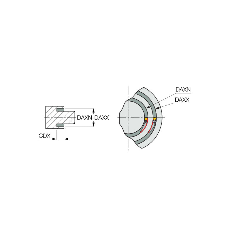 HGHR/L-3 : Integral Holders for Face Grooving and Turning - Big-tools Industrial Supply Tools for Metal Cutting