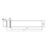 HSK-E Test Bar HSK32E-D20-180 HSK40E-D32-180 HSK50E-D32-240 - Big-tools Industrial Supply Tools for Metal Cutting