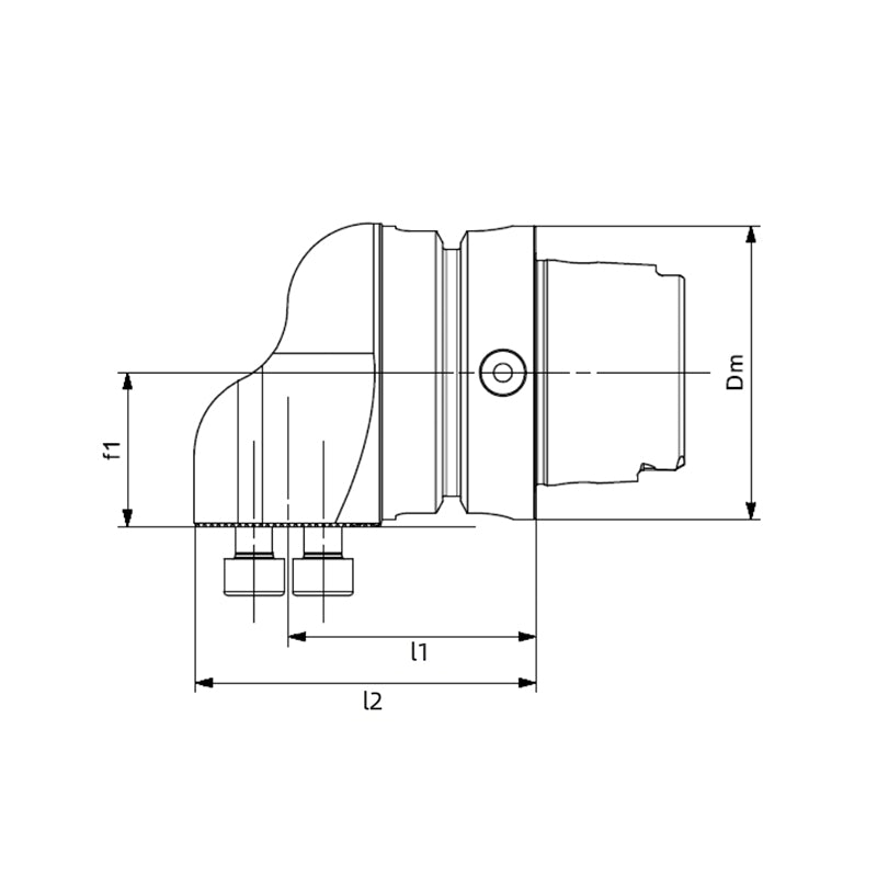 HSK-T-SR70 Adapter Handle-R/LF HSK-T50-SR70-RF-053