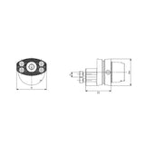 HSK-T-SR70 Adapter Handle-R/LG HSK-T50-SR70-RG-060