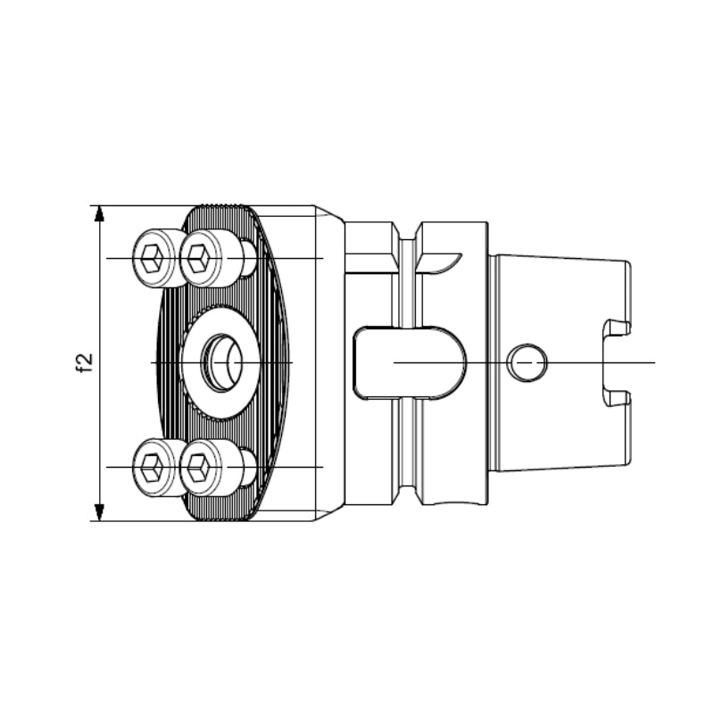 HSK-T-SR70 Adapter Handle-R/LX HSK-T50-SR70-RX-045-060M