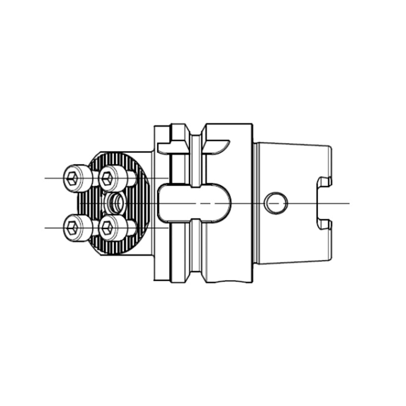 HSK-T-SR Adapter Handle-R/LX HSK-T50-SR25-RX-045 - Big-tools Industrial Supply Tools for Metal Cutting