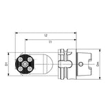 HSK-T-SR Face Slotting Adapter-F HSK-T40-SR32-70-RF - Big-tools Industrial Supply Tools for Metal Cutting