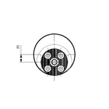 HSK-T-SR Face Slotting Adapter-R/L HSK-T32-SR16-043R