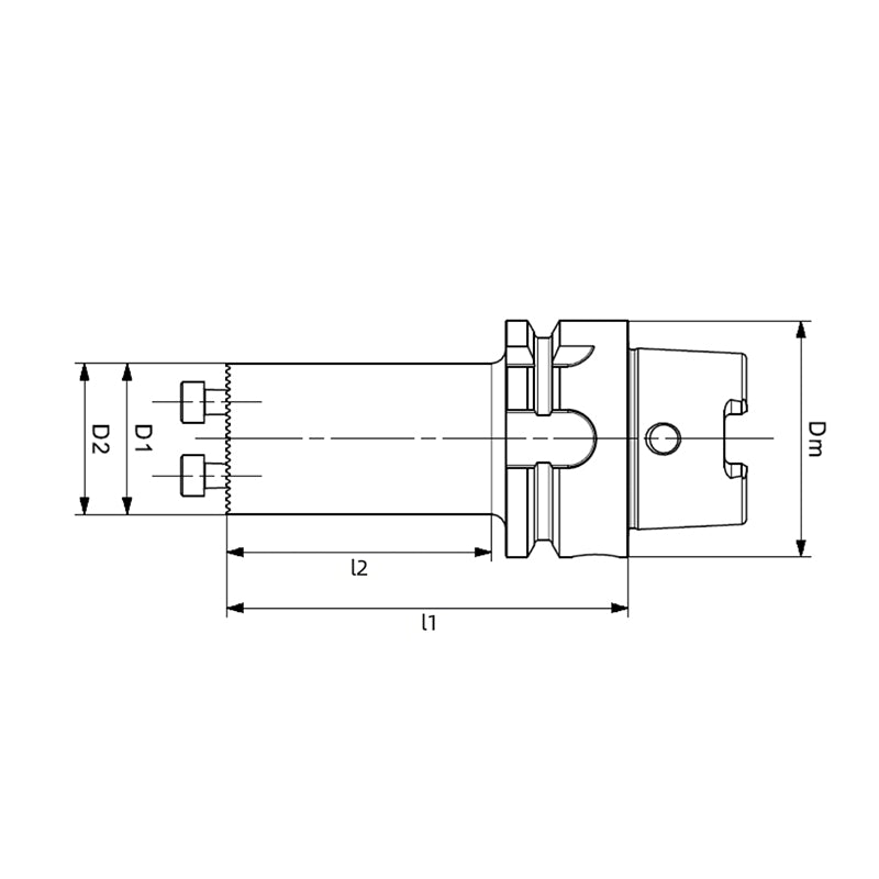 HSK-T-SR Face Slotting Adapter HSK-T32-SR16-055