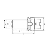 HSK-T-SR Face Slotting Adapter HSK-T32-SR16-055