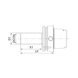 HSK63/100 Shank G-GBR-HSKA63-C19L80 G-GBR-HSKA63-C25L80 - Big-tools Industrial Supply Tools for Metal Cutting