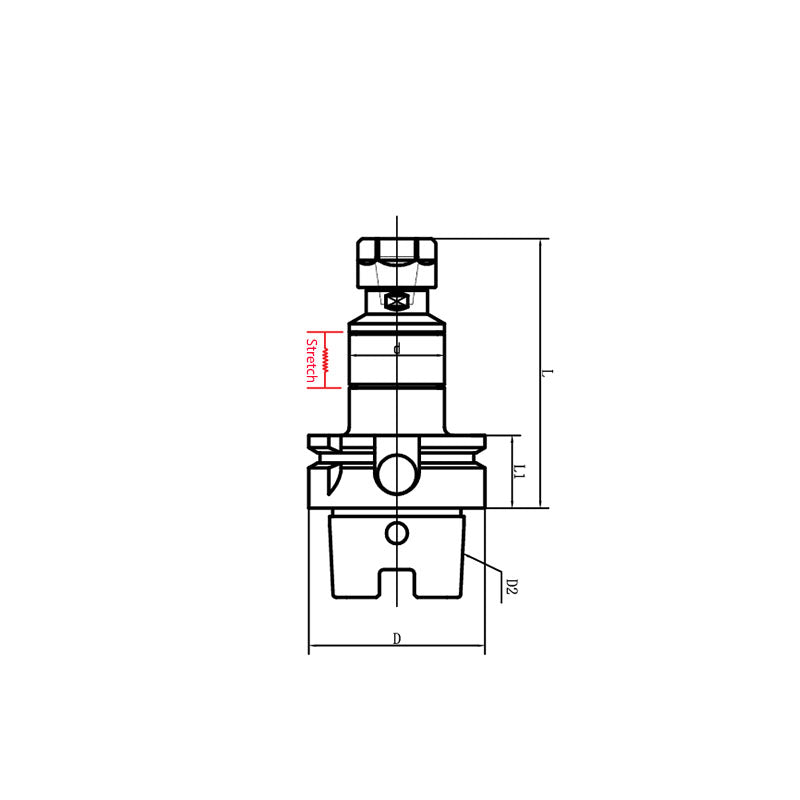 HSK Micko-Tension and Compression Synchronous Tapping Holder