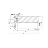 HSK Semi-Fingish Blank Holder HSK63A-D63-100 HSK63A-D63-160 - Big-tools Industrial Supply Tools for Metal Cutting