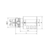 HSK･T Boring Bar Holder HSK40T-E2-06-055~（50-100） - Makotools Industrial Supply Tools for Metal Cutting