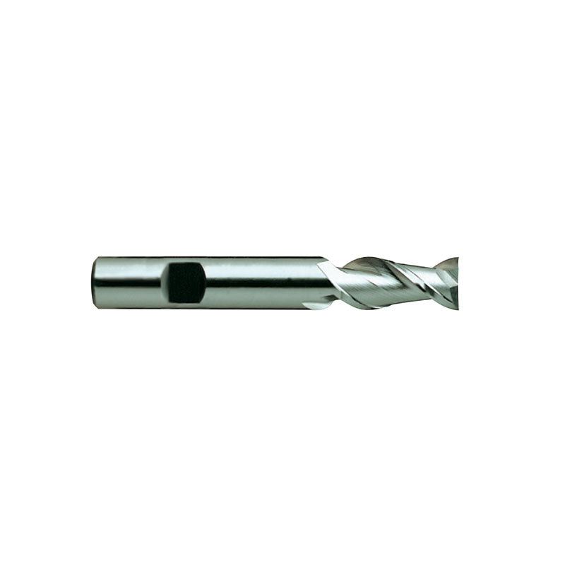 HSS (M2) Flat Shank E1070 Series, HSS, 2 Flute 42° Helix Regular & Medium Length for Aluminum COBALT & HSS End Mills 1/4~2
