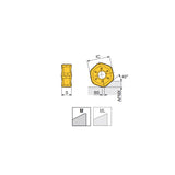 HXKU 06 ANR-M Double-sided inserts with economical 12 cutting edges and reinforced cutting edges for machining of steel & cast iron in max. depth of cut ap 3.0 mm - Big-tools Industrial Supply Tools for Metal Cutting