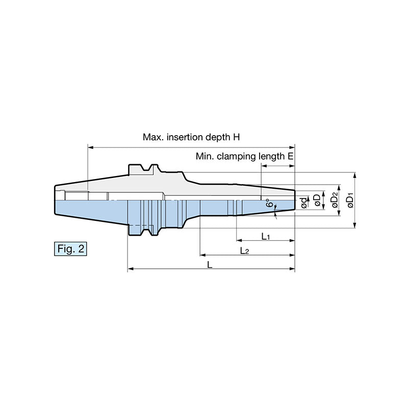 HYDRAULIC CHUCK  Clamping diameter: ø3 - ø12 - Big-tools Industrial Supply Tools for Metal Cutting