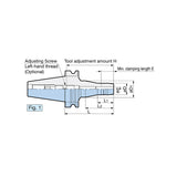 HYDRAULIC CHUCK    Clamping diameter: ø6 - ø42  BBT50-HDC 20L~42L - Big-tools Industrial Supply Tools for Metal Cutting