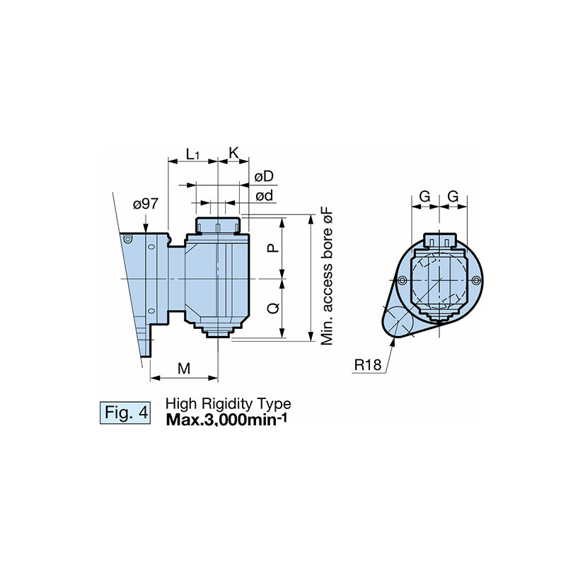 High Runout Accuracy Is Achieved Through The Adoption  Of The High-precision New Baby Chuck  Angle  Head AG90 Series