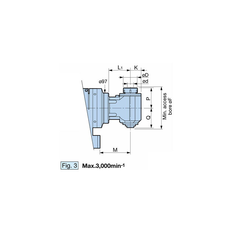 High Runout Accuracy Is Achieved Through The Adoption  Of The High-precision New Baby Chuck  Angle  Head AG90 Series  HSK-A100