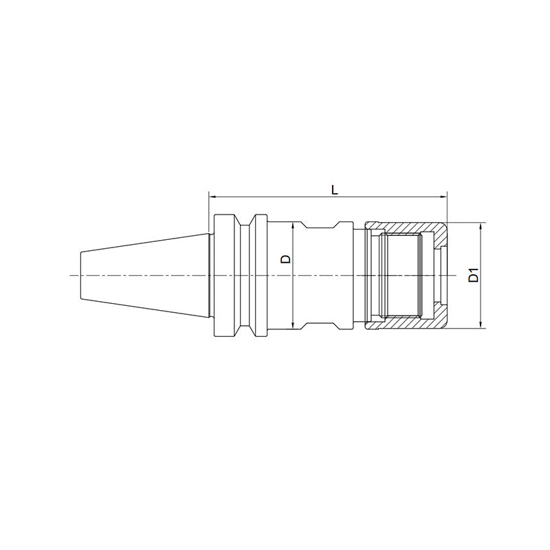 High Speed SKS Collet Chuck  NBT30-SKS10/16-60 - Makotools Industrial Supply Tools for Metal Cutting