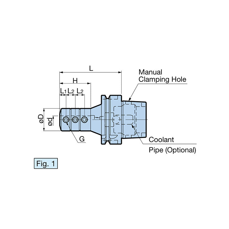 Holder For Internal Boring And Threading Side Lock Holder for Boring Bar  HSK-T 63/100