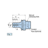 Holder For Internal Boring And Threading Side Lock Holder for Boring Bar  HSK-T 63/100