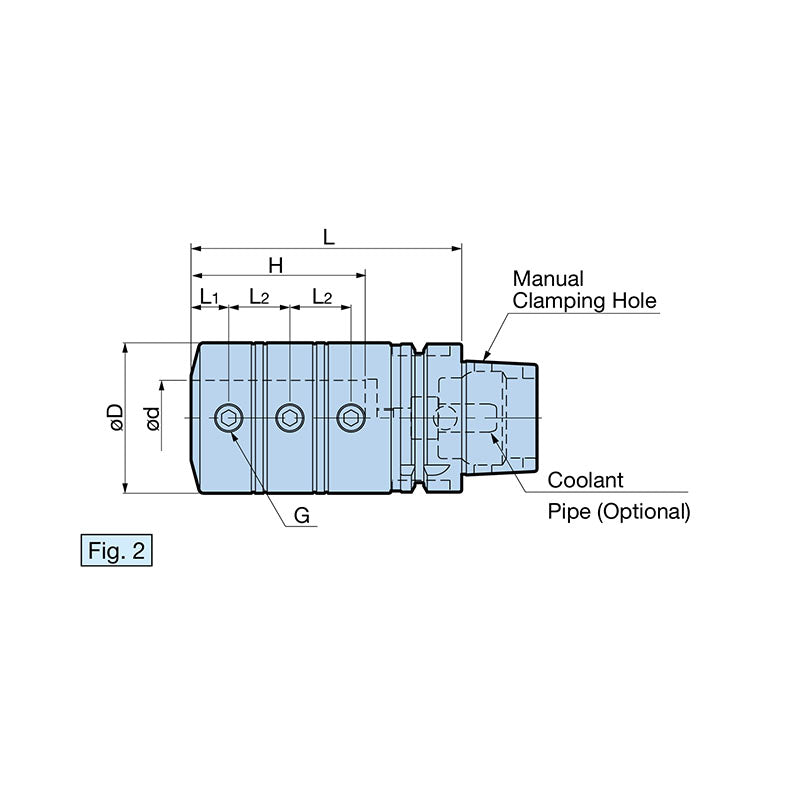 Holder For Internal Boring And Threading Side Lock Holder for Boring Bar  HSK-T 63/100