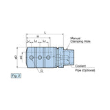 Holder For Internal Boring And Threading Side Lock Holder for Boring Bar  HSK-T 63/100