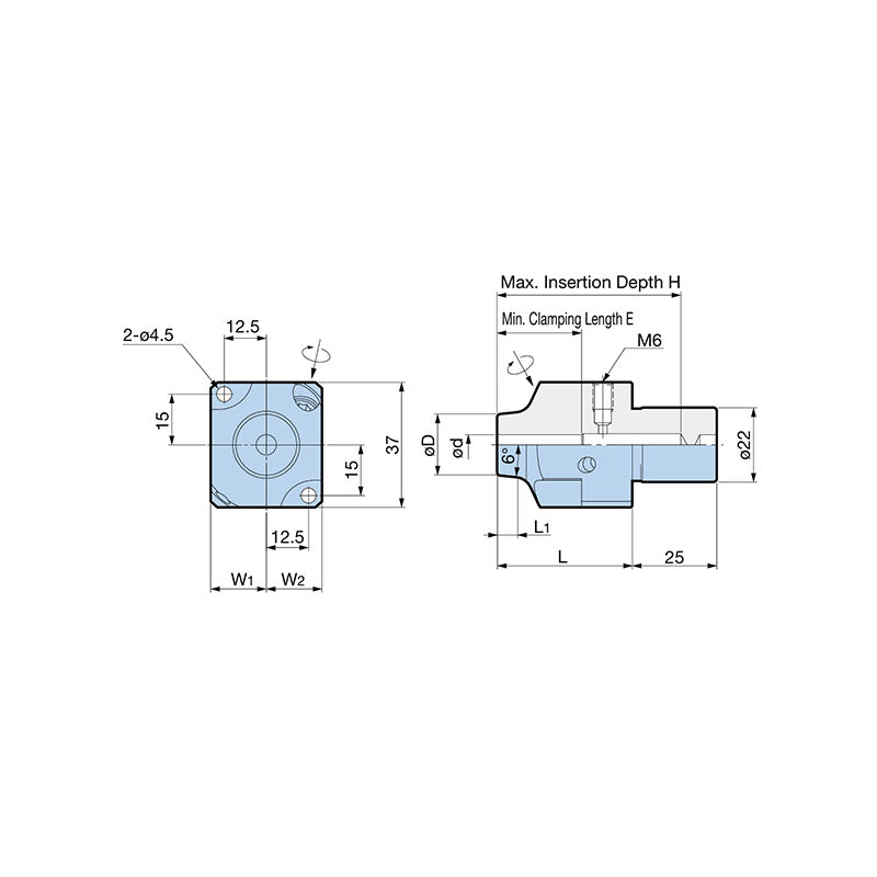 Hydraulic Chuck  Rear-post Type SL22R