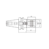 Hydraulic Chuck, Standard  BT50-HY06-90~(HY32-150) - Makotools Industrial Supply Tools for Metal Cutting