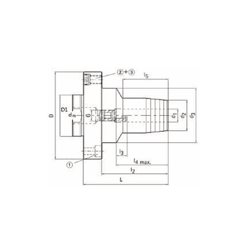 Hydraulic Chuck, Standard   MOD60-HY06-80~(MOD117-HY32-100) - Makotools Industrial Supply Tools for Metal Cutting