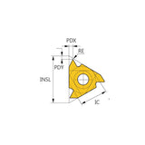 IR-UN : Internal American UN full profile thread (UN, UNC, UNF, UNEF) threading inserts - Makotools Industrial Supply Tools for Metal Cutting