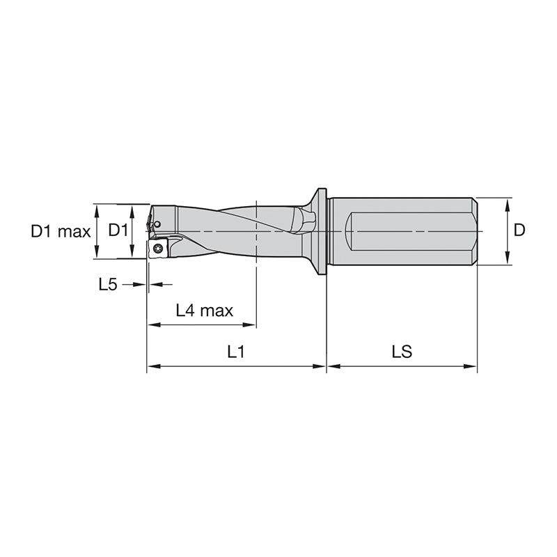 Indexable Drills •Top Cut 4 • 2 x D • SLR Shank • Inch