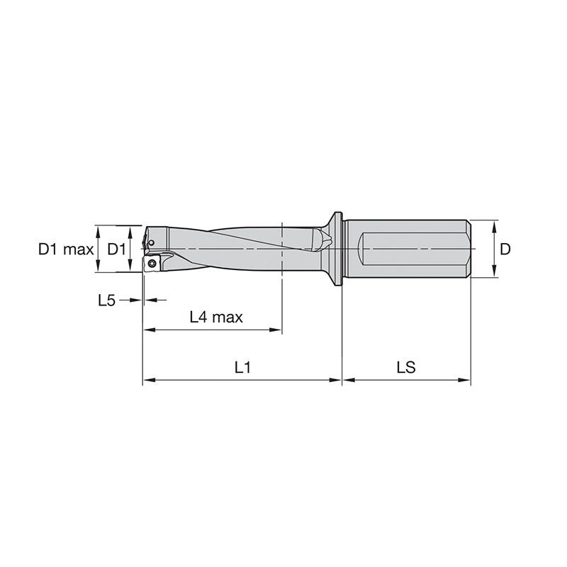 Indexable Drills •Top Cut 4 • 3 x D • SLR Shank • Inch