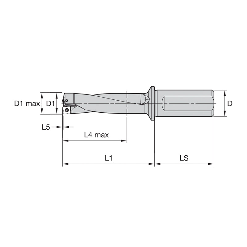 Indexable Drills • Top Cut 4 • 3 x D • SLR Shanks • Metric