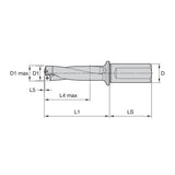 Indexable Drills • Top Cut 4 • 3 x D • SLR Shanks • Metric