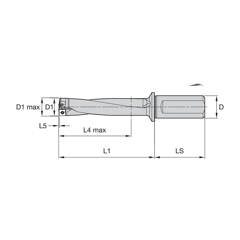 Indexable Drills • Top Cut 4 • 4 x D • SLR Shanks • Metric