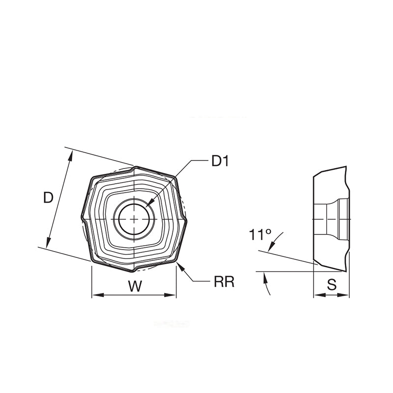 Indexable Drills • Top Cut 4 • Center Inserts • Aluminum V36