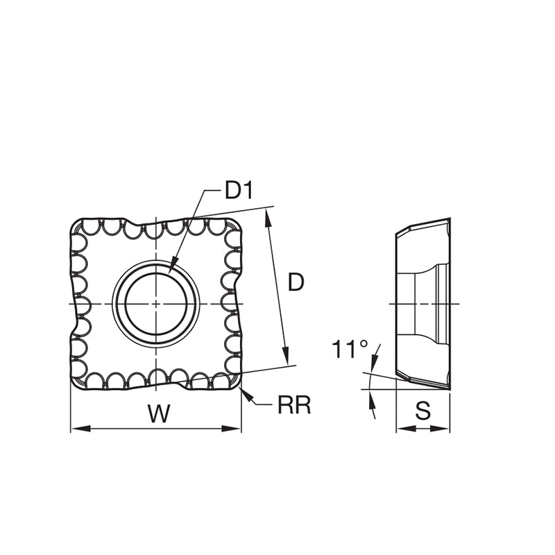 Indexable Drills • Top Cut 4 • Center Inserts • Long Chip Materials V38