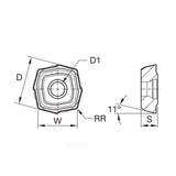 Indexable Drills • Top Cut 4 • Center Inserts • Roughing V34