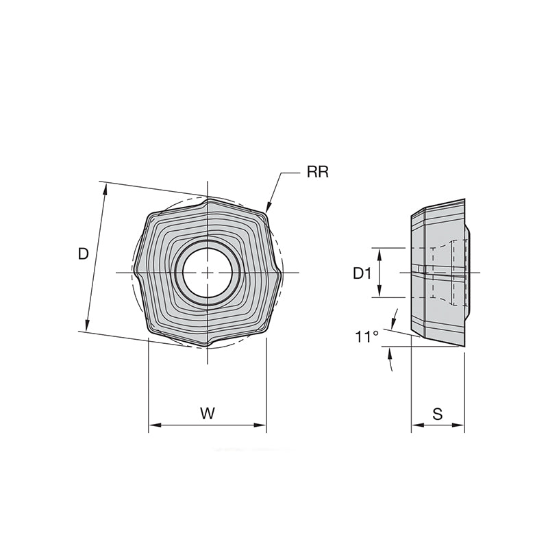 Indexable Drills • Top Cut 4 • Center Inserts • Universal DU