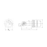 Internal Turning Tool Body HSK-T DCLNR/L-Kr 95° - Big-tools Industrial Supply Tools for Metal Cutting