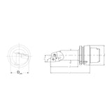 Internal Turning Tool Body HSK-T PCLNR/L-Kr 95° - Big-tools Industrial Supply Tools for Metal Cutting