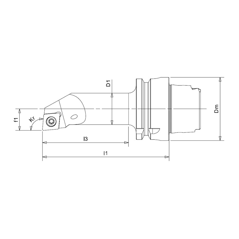 Internal Turning Tool Body HSK-T SCLCR/L-Kr 95° - Big-tools Industrial Supply Tools for Metal Cutting