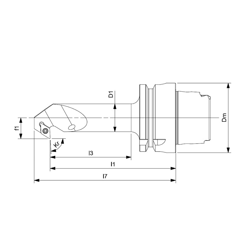 Internal Turning Tool Body HSK-T SDUCR/L-Kr 93° - Big-tools Industrial Supply Tools for Metal Cutting