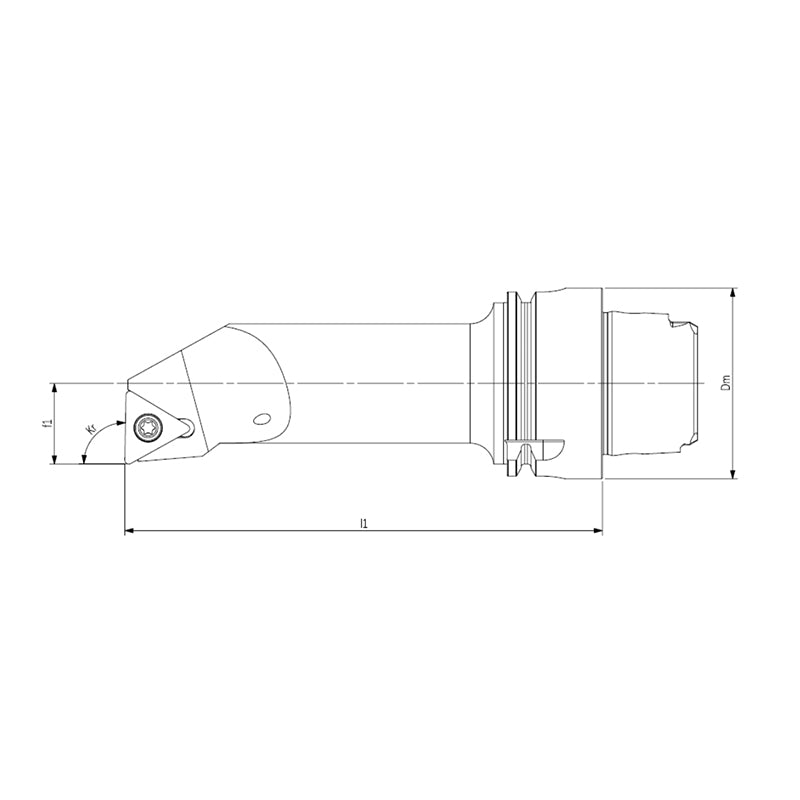 Internal Turning Tool Body HSK-T STFCR/L-Kr 91° - Big-tools Industrial Supply Tools for Metal Cutting