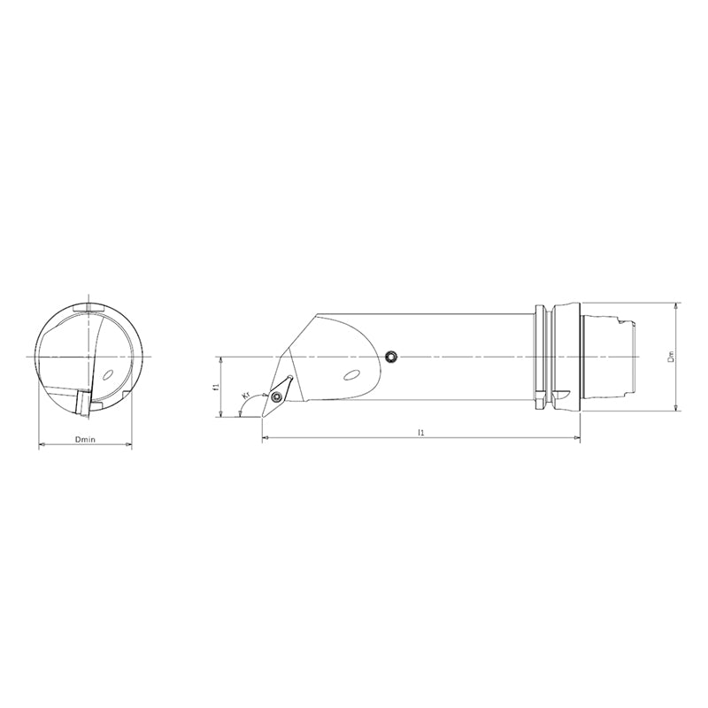 Internal Turning Tool Body HSK-T SVQBR/L-Kr 107.5° - Big-tools Industrial Supply Tools for Metal Cutting