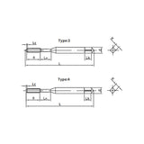 JX10-BK-NRT forming taps with long neck  taps for carbon steel  & alloy steel - Makotools Industrial Supply Tools for Metal Cutting
