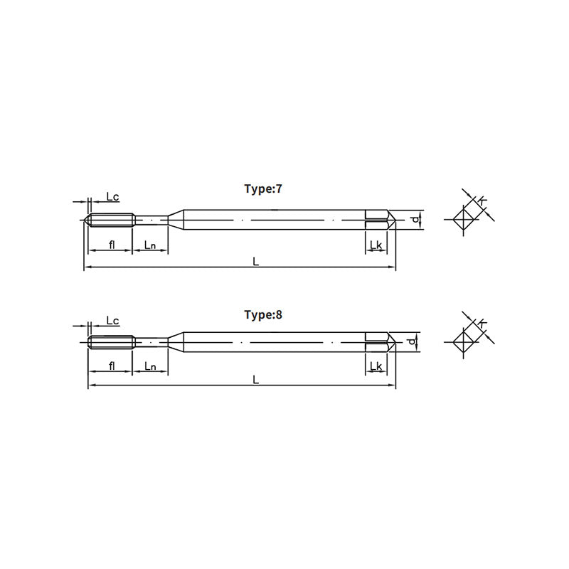 JX10-L-NRT forming taps with long neck  taps for carbon steel  & alloy steel - Makotools Industrial Supply Tools for Metal Cutting