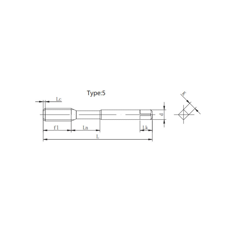 JX10-L-NRT (M8~14×1.75) NN0810150B forming taps with long shank For aluminum,cooper and non-ferrous metals - Makotools Industrial Supply Tools for Metal Cutting