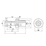 Japanese Standard Pull Stud MAS 403-1975 Coolant